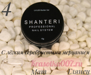 Shanteri UV/LED Builder Gel 15гр №4