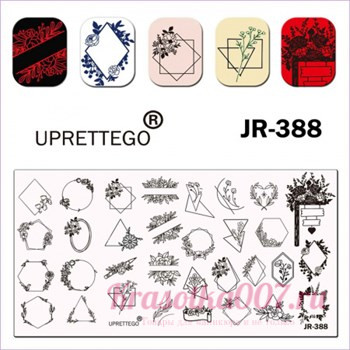 Пластина для стемпинга  JR-388