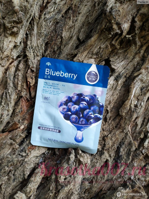 Тканевая маска для лица с соком голубики