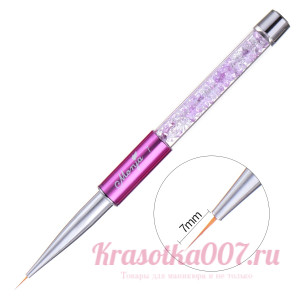 Кисть тонкая для маникюра Monja 7 мм