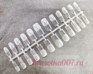 Гелевые типсы квадрат, 24 шт