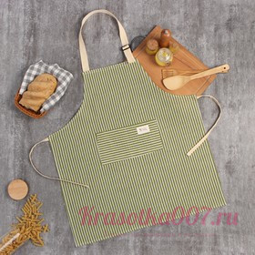 Чехол Доляна с карманом, цв.зеленый, 70*65±4см, 100% хл, рогожка