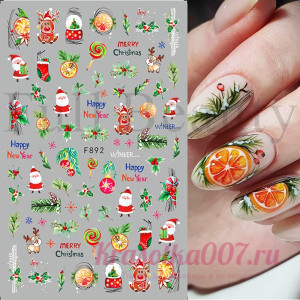Наклейки для маникюра F892