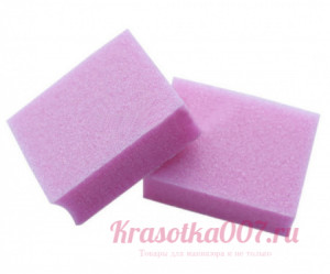 Баф с прослойкой 100/180 розовый, 9 см