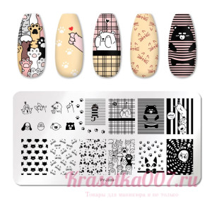 Пластина для стемпинга py-J009