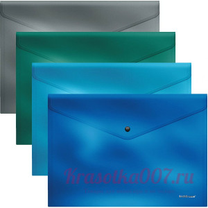 Папка пластиковая А4, цвет в асс