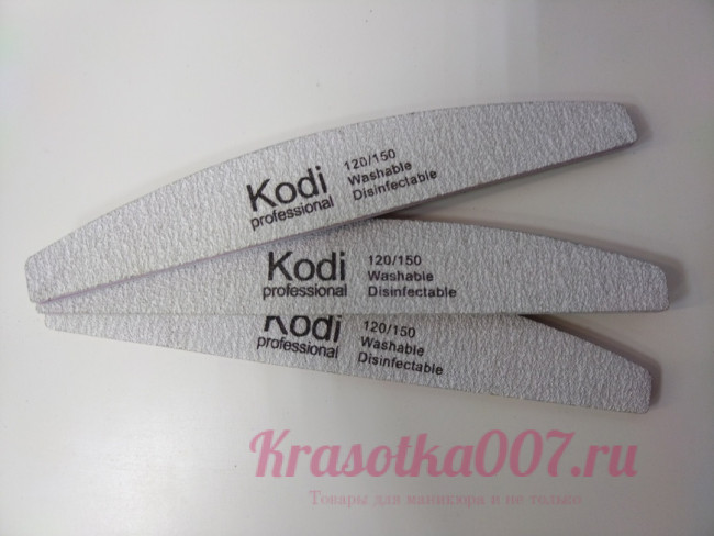 Пилка Kodi 120/150 полумесяц с пластиковой прослойкой, шт