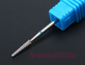 Фреза твердосплавная игла 3 мм, синяя насечка