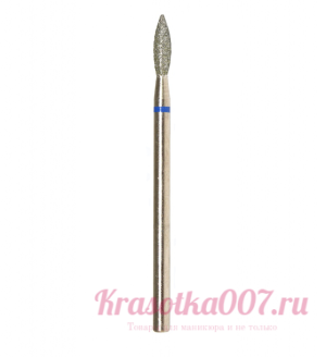 Фреза алмазная пламя синяя 2.5 мм, ВладМиВа Р10