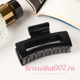 Краб для волос  7х3,5 см, чёрный