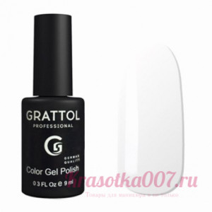 ГЕЛЬ-ЛАК GRATTOL GTC001 WHITE, 9МЛ