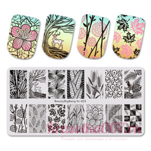 Пластина для стемпинга BeautyBiBand XL-021