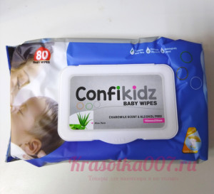 Салфетки влажные детские Confikidz , 80 шт