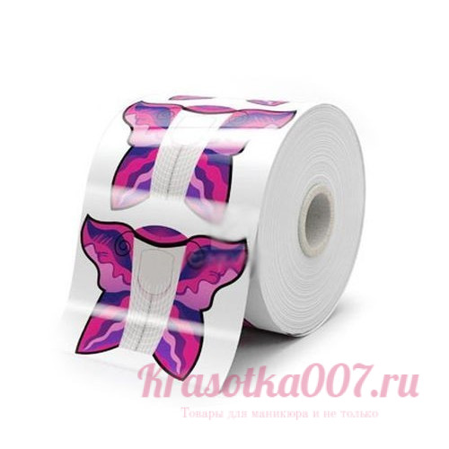 Формы для наращивания бабочки розовые, 300шт