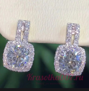 Серьги кристалы