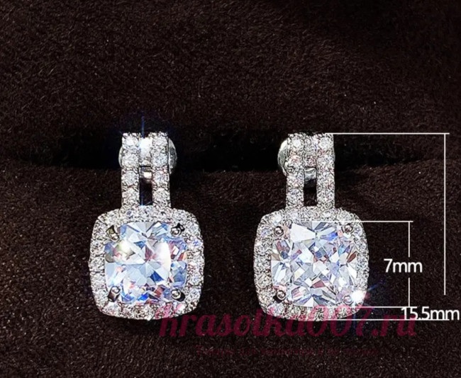Серьги кристалы