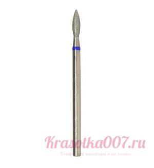 Фреза алмазная пламя синяя 2.3 мм , ВладМиВа, Р13