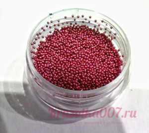 Бульонки малиновые для ногтей