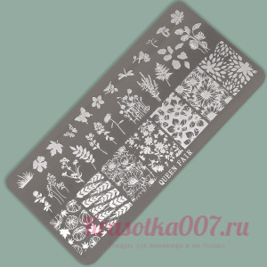 Диск для стемпинга металлический «Природа», 12 × 6 см