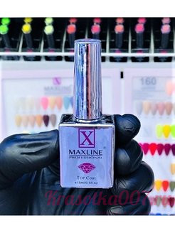 Топ для гель-лака без липкого слоя Maxline светящийся, 15 мл