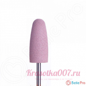 Фреза силиконовая - полировщик, мягкий, пуля, розовый, d=10 мм, L=16 мм