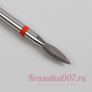 Фреза алмазная Кмиз пламя 2.1 мм, мягкий абразив. к1