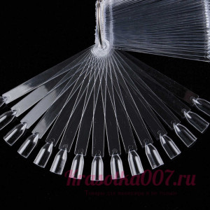 Типсы для выкраски молочные квадрат 50 шт