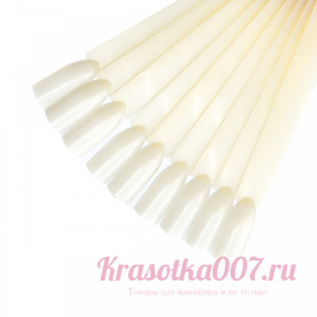 Типсы для выкраски молочные квадрат 50 шт