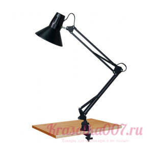Лампа настольная конус черная