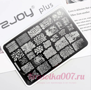 Пластина для стемпинга SJOY plus 060