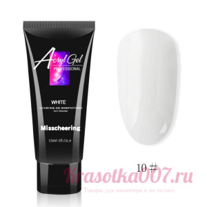 Акригель Misscheering №10 White 15 мл.