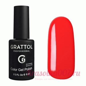 ГЕЛЬ-ЛАК GRATTOL GTC030 BRIGHT RED, 9МЛ
