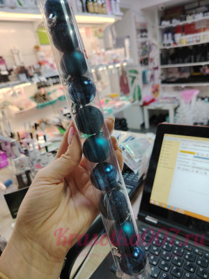 Игрушки новый год синии шары, 10 шт