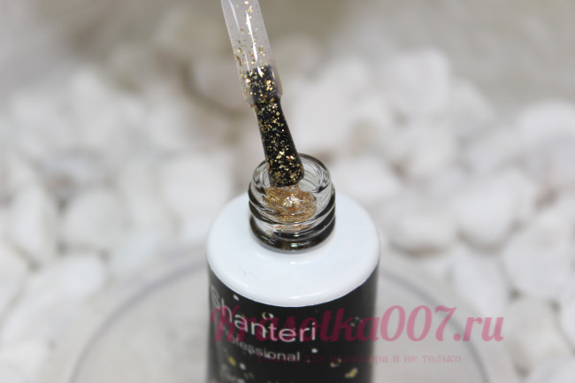 Shanteri, Топ для гель-лака Gold без липкого слоя, 8 мл.