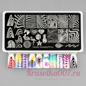 Пластина для стемпинга Swanky 059