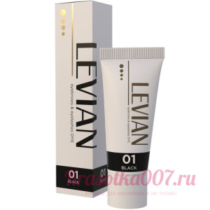 Краска для бровей и ресниц LEVIAN (туба) ,черная, 15 мл