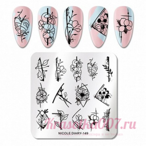 Пластина для стемпинга NICOLE DIARY-149