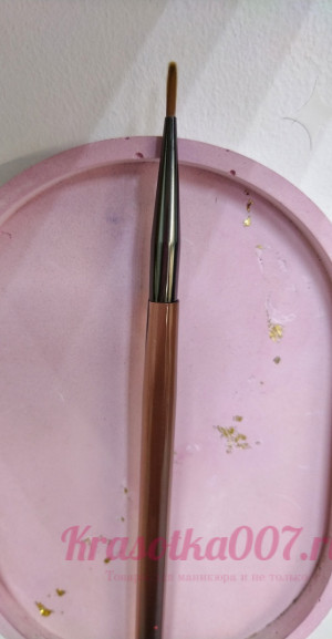 Кисть круглая 7мм прозраячная ручка