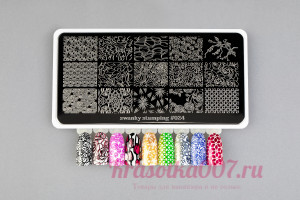 Пластина для стемпинга Swanky 024