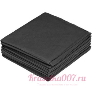 Простыни одноразовые черные из нетканного материала 70*200, 5 шт