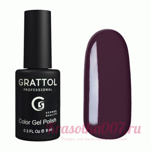 ГЕЛЬ-ЛАК GRATTOL GTC054 DARK PURPLE, 9МЛ