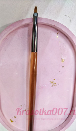 Кисть лепесток прозрачная ручка