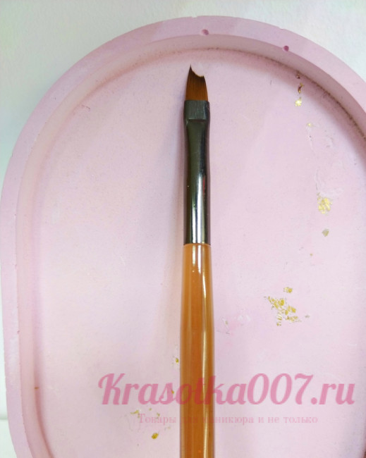 Кисть для френча прозрачная ручка