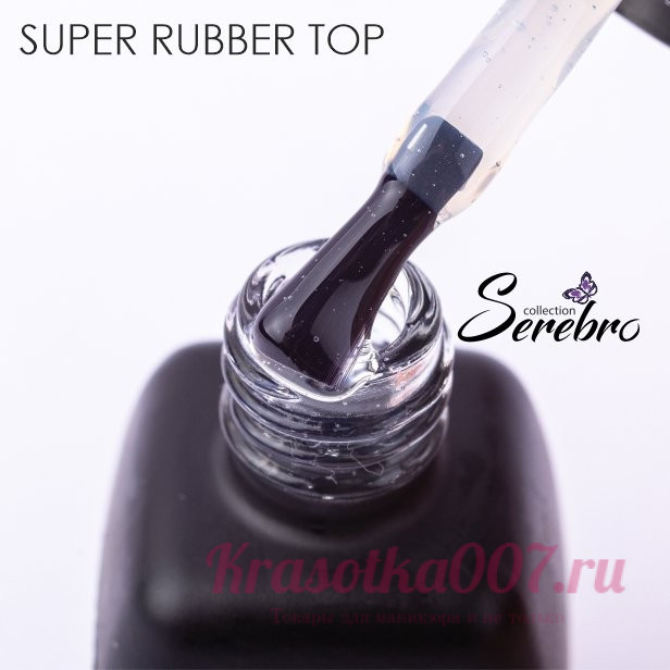 Serebro, Густой Каучуковый топ Super Rubber top для гель-лака, 11 мл