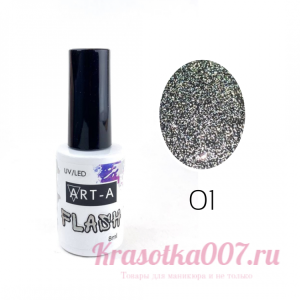 Гель лак Art-A серия Flash 001, 8ml