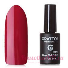 ГЕЛЬ-ЛАК GRATTOL GTC082 CHERRY RED, 9МЛ