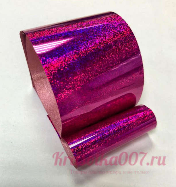 Фольга переводная пиксель розовая 4*20см