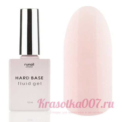 Ru Nail,Каучуковая камуфлирующая база hluid gel , 12мл, 6495