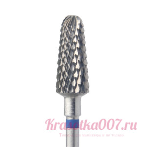 Фреза Кмиз твердоспалав конус синяя насечка 6мм, т16