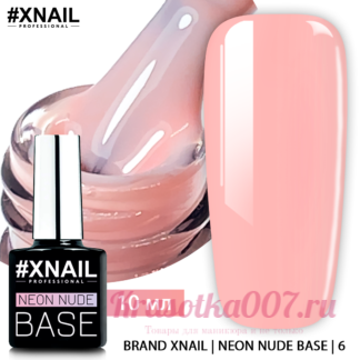 XNAIL Neon Nude Base,10 мл,6